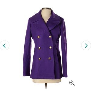 Jcrew 0 purple coat